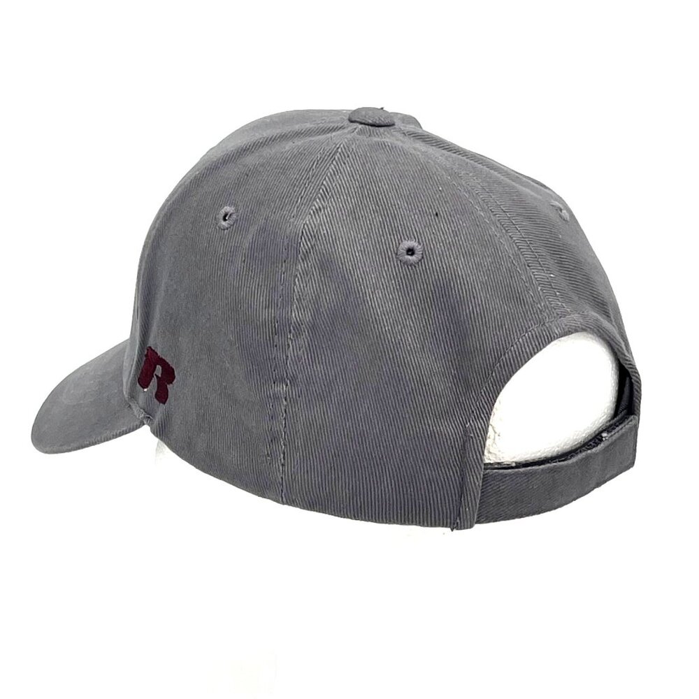 Texas A&M Aggies Embroidered Gray Baseball Cap By Russell Adjustable Strap OSFM - Picture 5 of 16